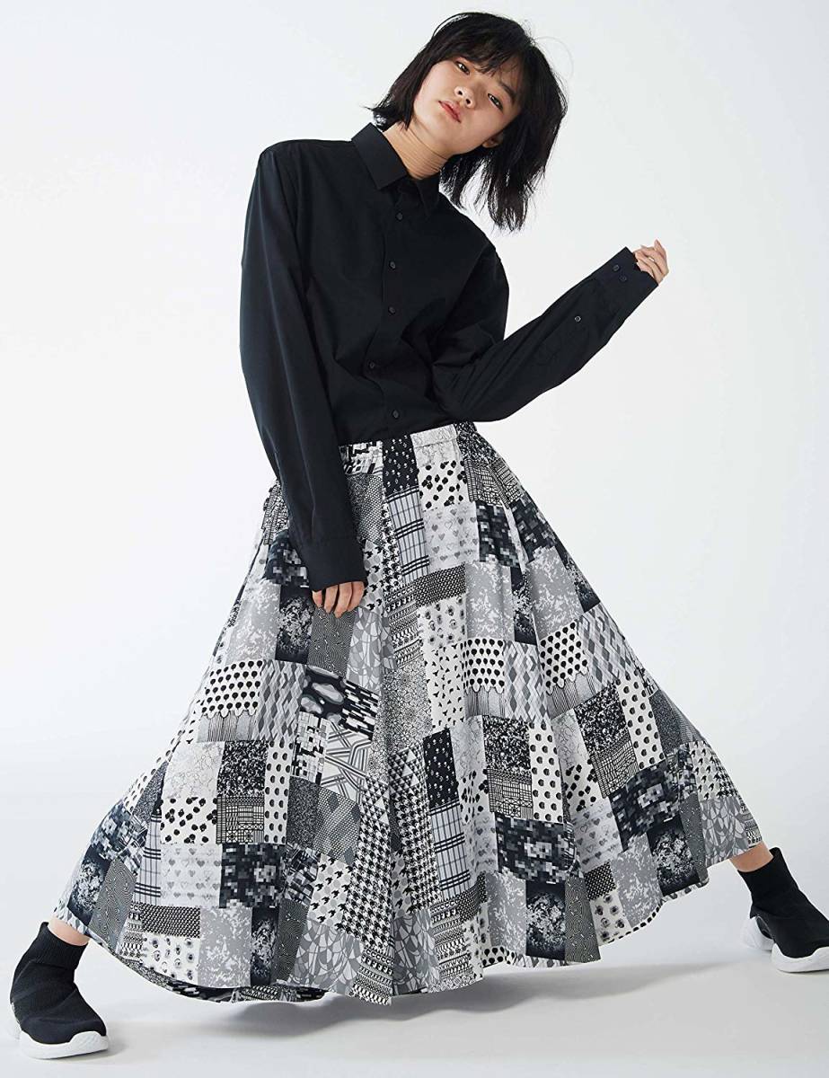 ANREALAGE アンリアレイジ 15 ANNIVERSARY ALL SEASON PATCHWORK PRINT LONG SKIRT　サーキュラー 