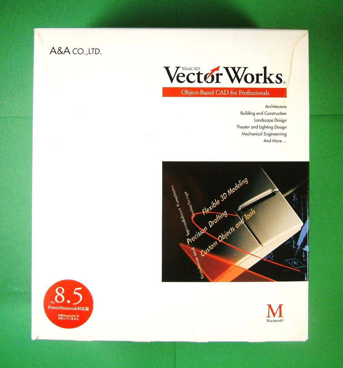 【3888】 A&A VectorWorks v8.5.2J4 Macintosh版 エーアンドエー ベクターワークス CAD キャド MiniCADスタイル 作図 製図 設計 デザイン_画像1