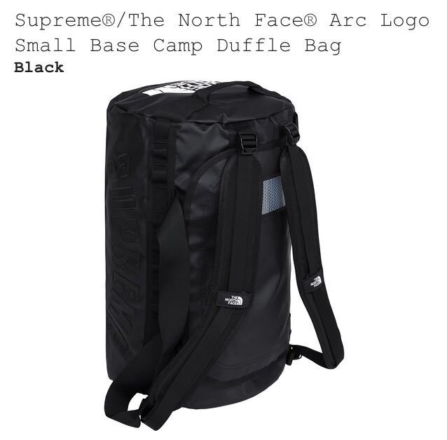 19ss Supreme × The North Face Arc Logo small Base Camp Duffle Bag Black 黒 backpack リュックサック fw aw wネーム コラボ 20ss_画像2