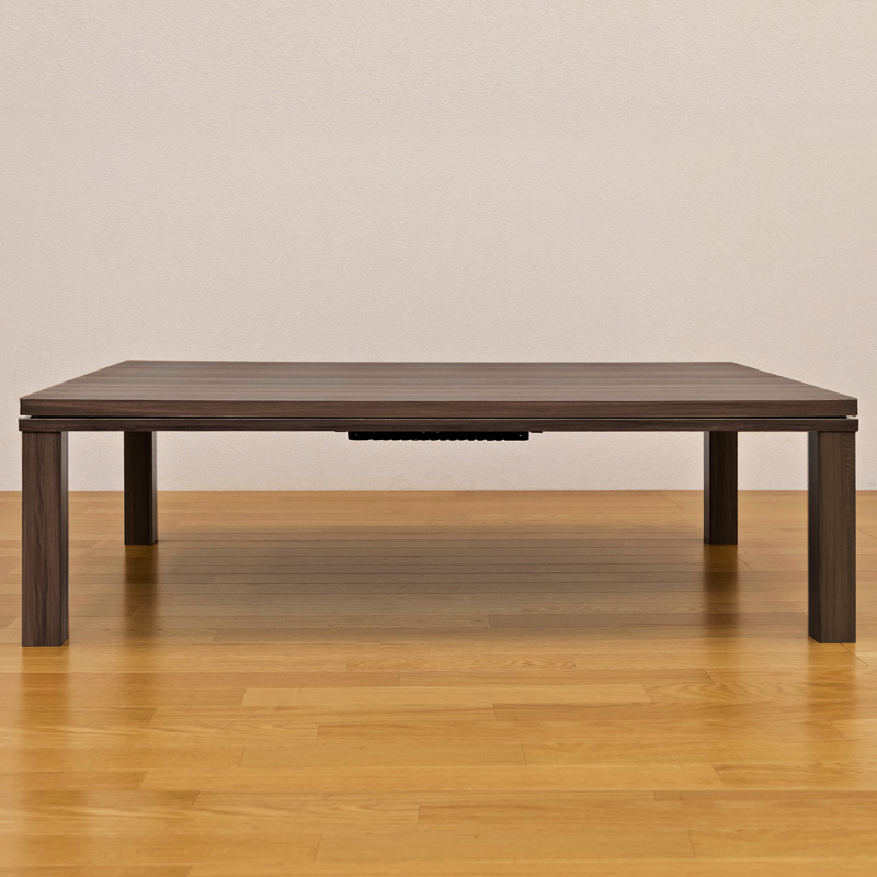 こたつテーブル 120cm×80cm 長方形 木製 510W 木目柄 ウォールナット DCF-120 WAL_画像6