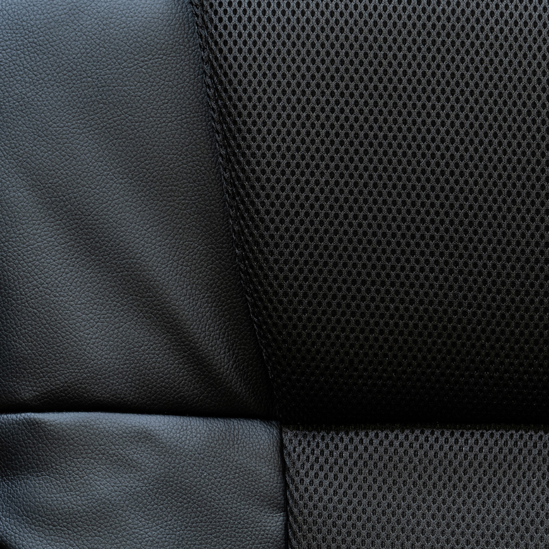 肘掛付き 座椅子 座面回転式 7段階リクライニング ヘッドレスト ハイバック メッシュ PVC 合皮シート CXD-11 ブラック(BK)の画像7