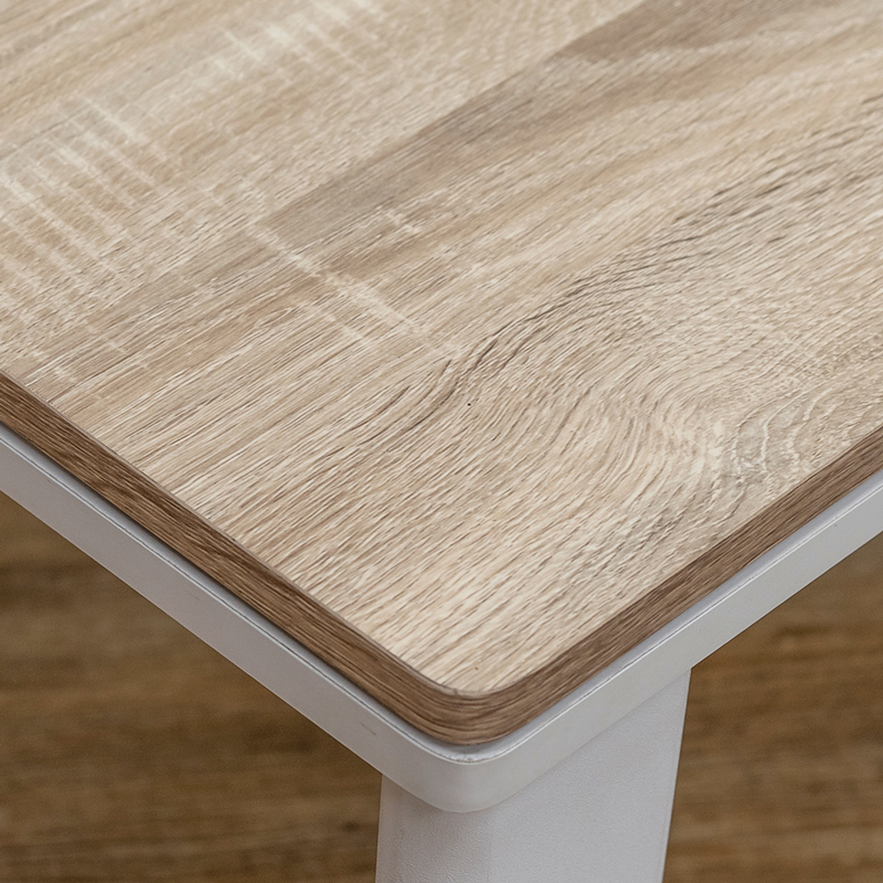 こたつテーブル 90×50cm 折りたたみ式 300W 木目柄 アンティーク風 長方形 ナチュラル DCK-A90 NA_画像6