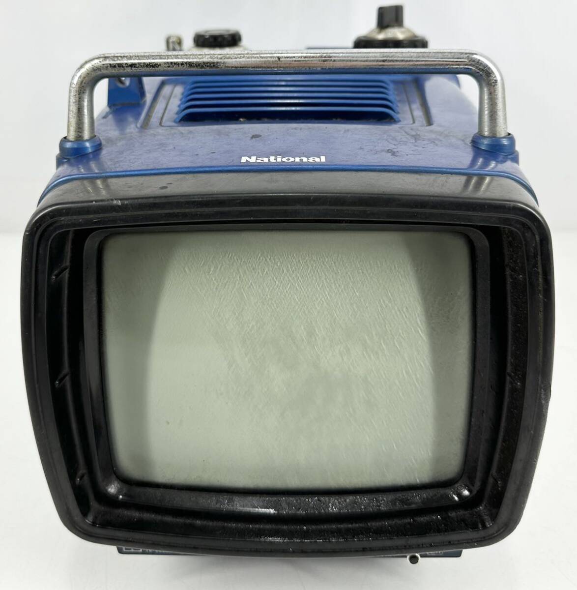 【通電OK】 National ナショナル SPORTSMAN808 TR-808C ブラウン管 トランジスタ式 白黒テレビ 当時物 ジャンクの画像2