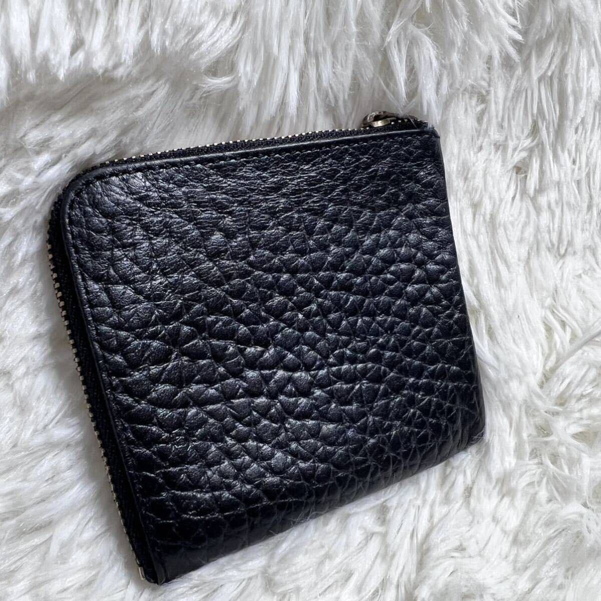  prompt decision *COMME GARCONS HOMME PLUS* coin case Comme des Garcons Homme p dragon s black black original leather real leather L character fastener Mini purse 