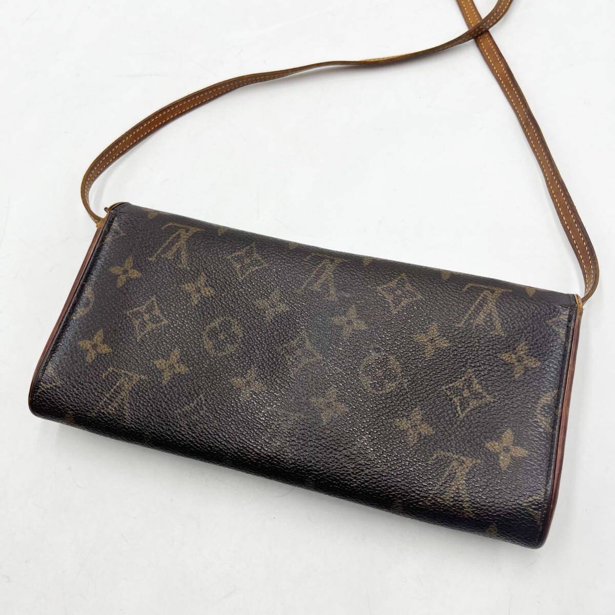 1円 ルイヴィトン LOUISVUITTON ショルダーバッグ ポシェットツインGM モノグラム クラッチバッグ ビトン ビィトンの画像2