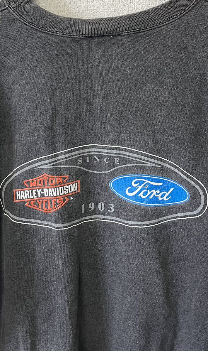 Vintage ALLEGHENY 35TH Harley Davidson FORD ハーレーダビッドソン フォード ISUZU スウェット トレーナー hanes ビンテージ Tシャツの画像4
