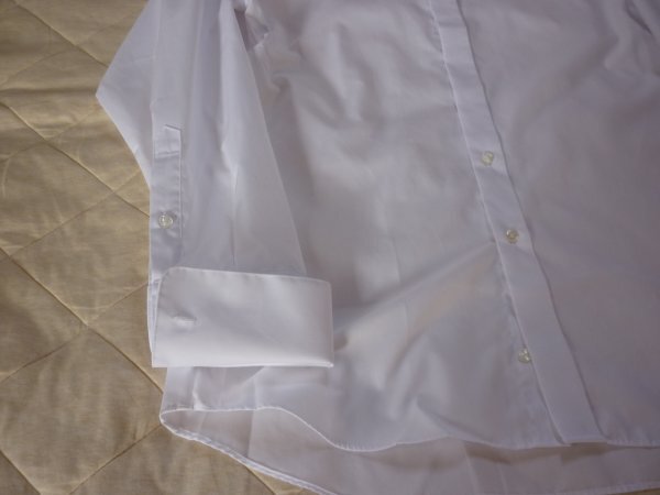 送料１８５円 ・ウイングカラーシャツ・GENTRIND・結婚式・新婦父・シャツ・美品の画像5