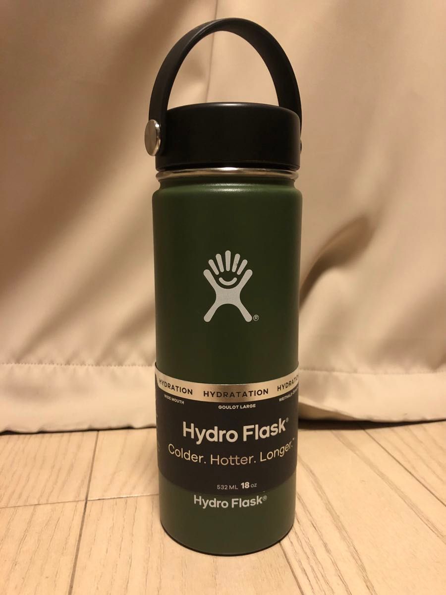 ハイドロフラスク 18oz 532ml グリーン　ワイドマウス　HYDRO FLASK 新品未使用