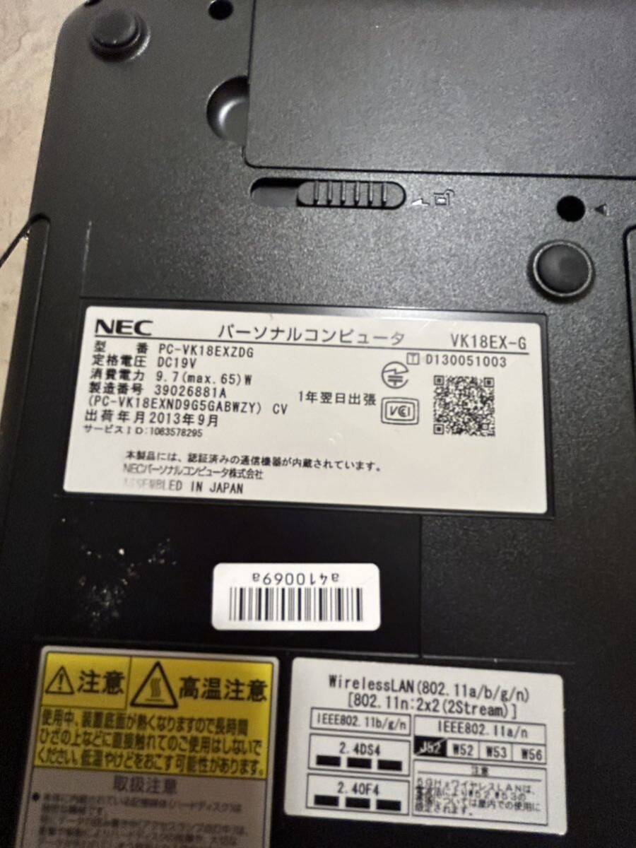 NEC VersaPro vk18exzdg パソコン ノートパソコン_画像2