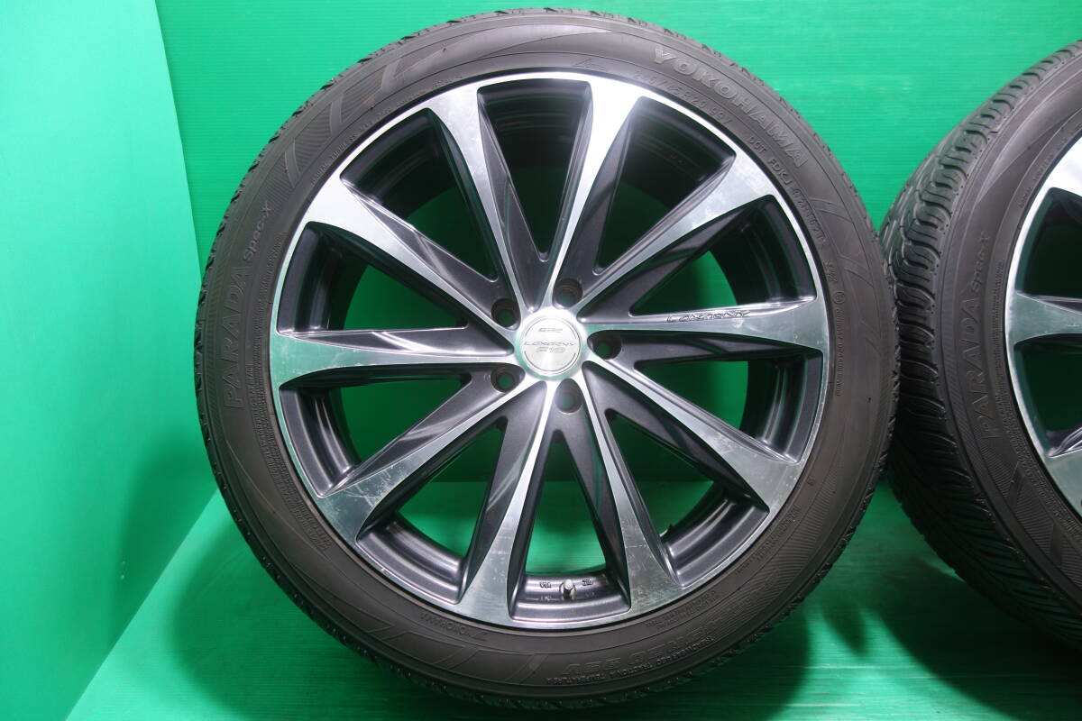 L1267-20 送料無料 245/45R20 夏タイヤ 4本セット YOKOHAMA PARADA Spec-X 7分山 ハリアー RAV4 NX RX エクストレイル CX-5 CX-8の画像4