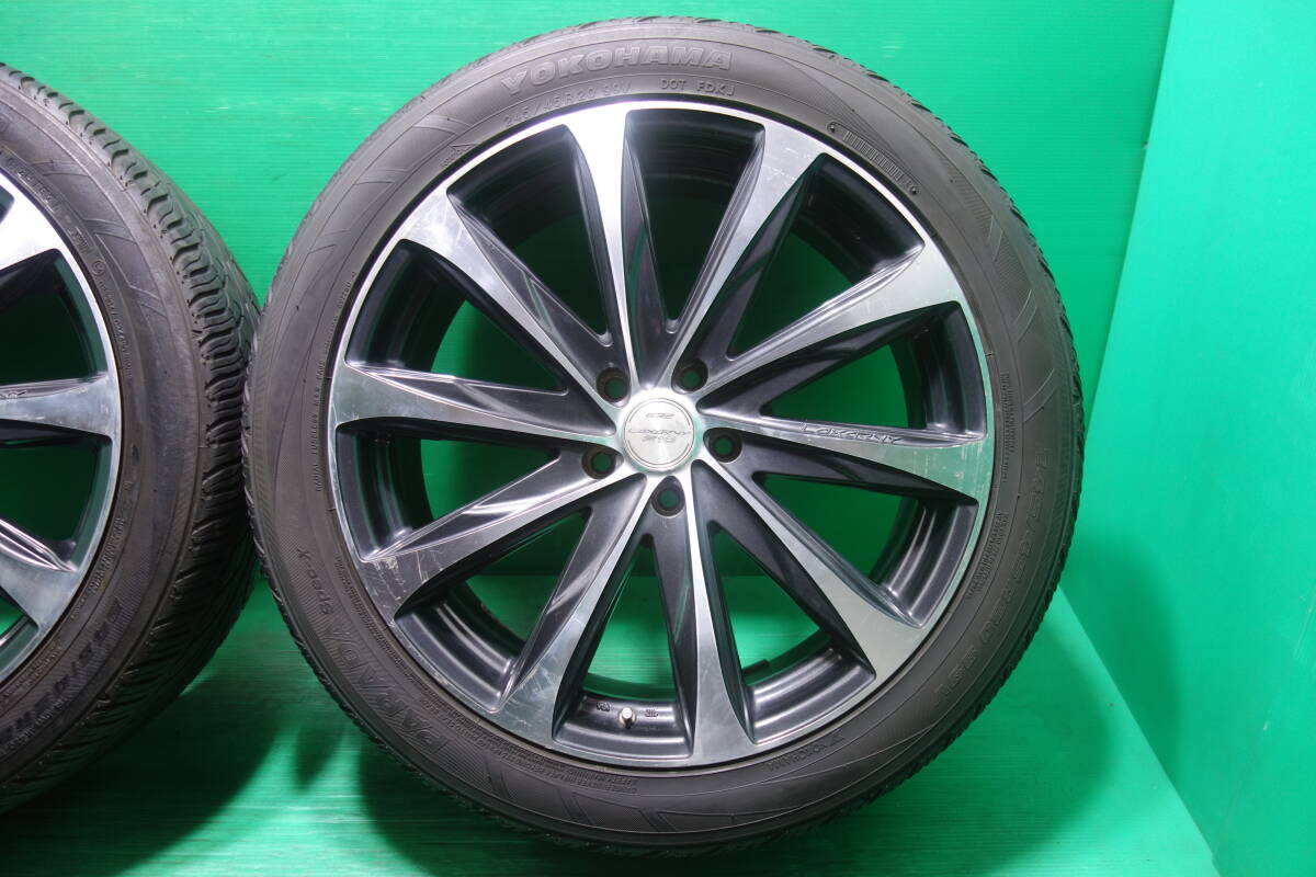 L1267-20 送料無料 245/45R20 夏タイヤ 4本セット YOKOHAMA PARADA Spec-X 7分山 ハリアー RAV4 NX RX エクストレイル CX-5 CX-8の画像3