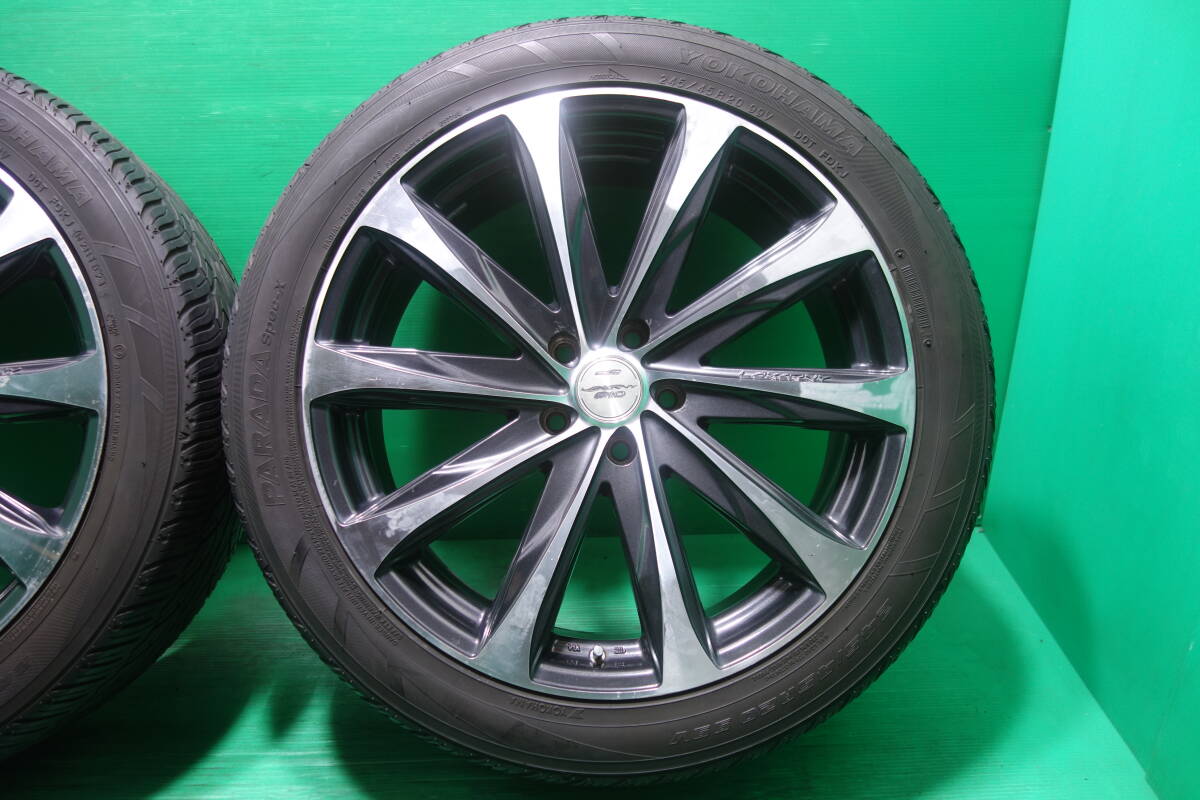 L1267-20 送料無料 245/45R20 夏タイヤ 4本セット YOKOHAMA PARADA Spec-X 7分山 ハリアー RAV4 NX RX エクストレイル CX-5 CX-8の画像5