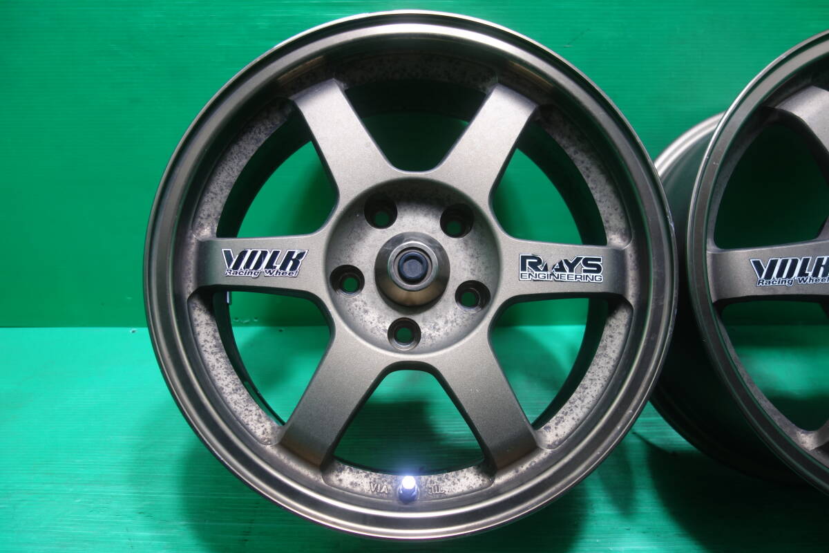 L1303 送料無料 RAYS VORK RACING 16-8J +30 / 16-7J +33 PCD114.3 ハブ径73mm 5H 4本セット 16インチ 鍛造 ブロンズ 希少サイズ_画像2