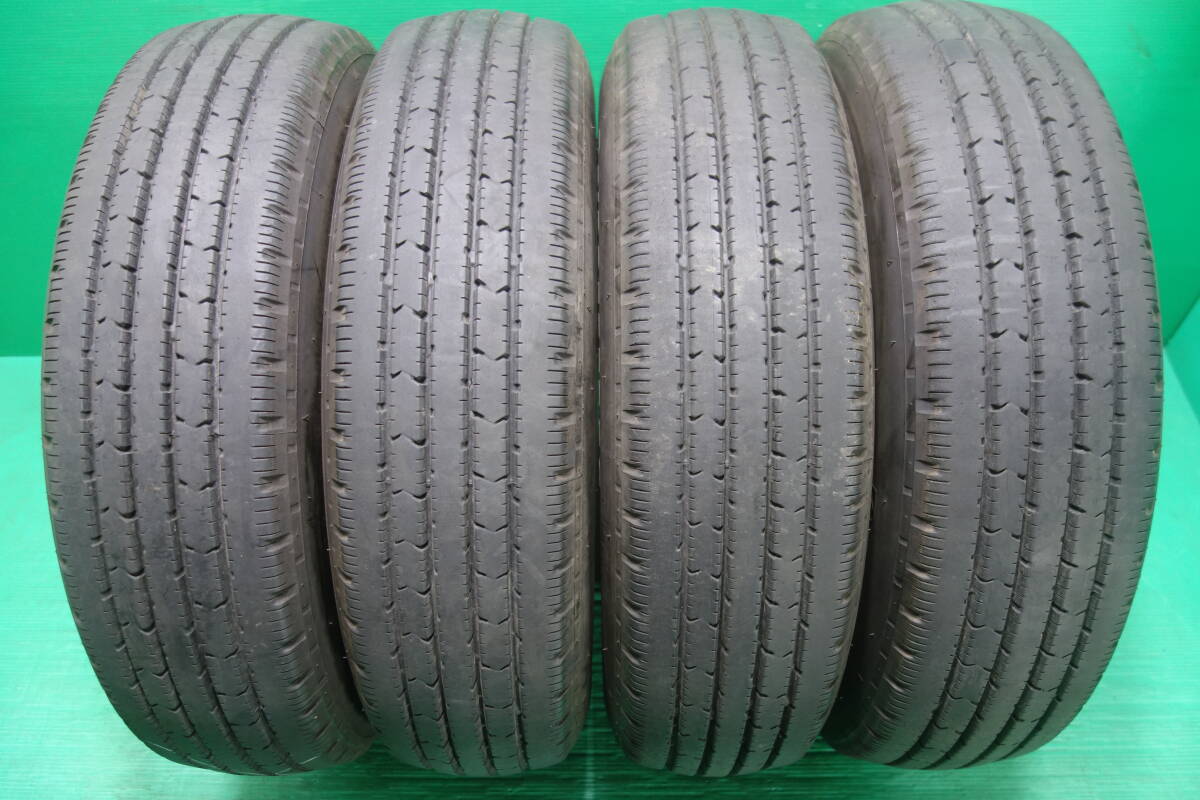 L1454-19 送料無料 205/75R16 113/111L サマータイヤ 夏 LT 4本セット ブリヂストン R202 7分山 2019年製 ライトトラック_画像1