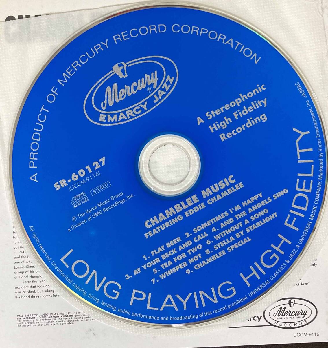 Eddie Chamblee / Chamblee Music 中古CD 国内盤 帯付き 紙ジャケ 24bitデジタルリマスタリング 初回プレス完全限定盤 世界初CD化 の画像3