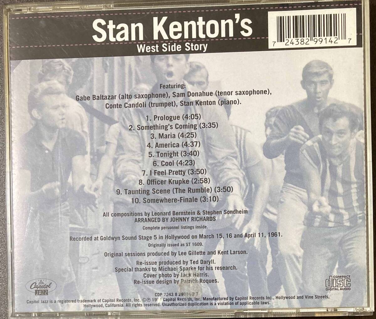 Stan Kenton / Stan Kenton's West Side Story 中古CD　輸入盤 _画像3