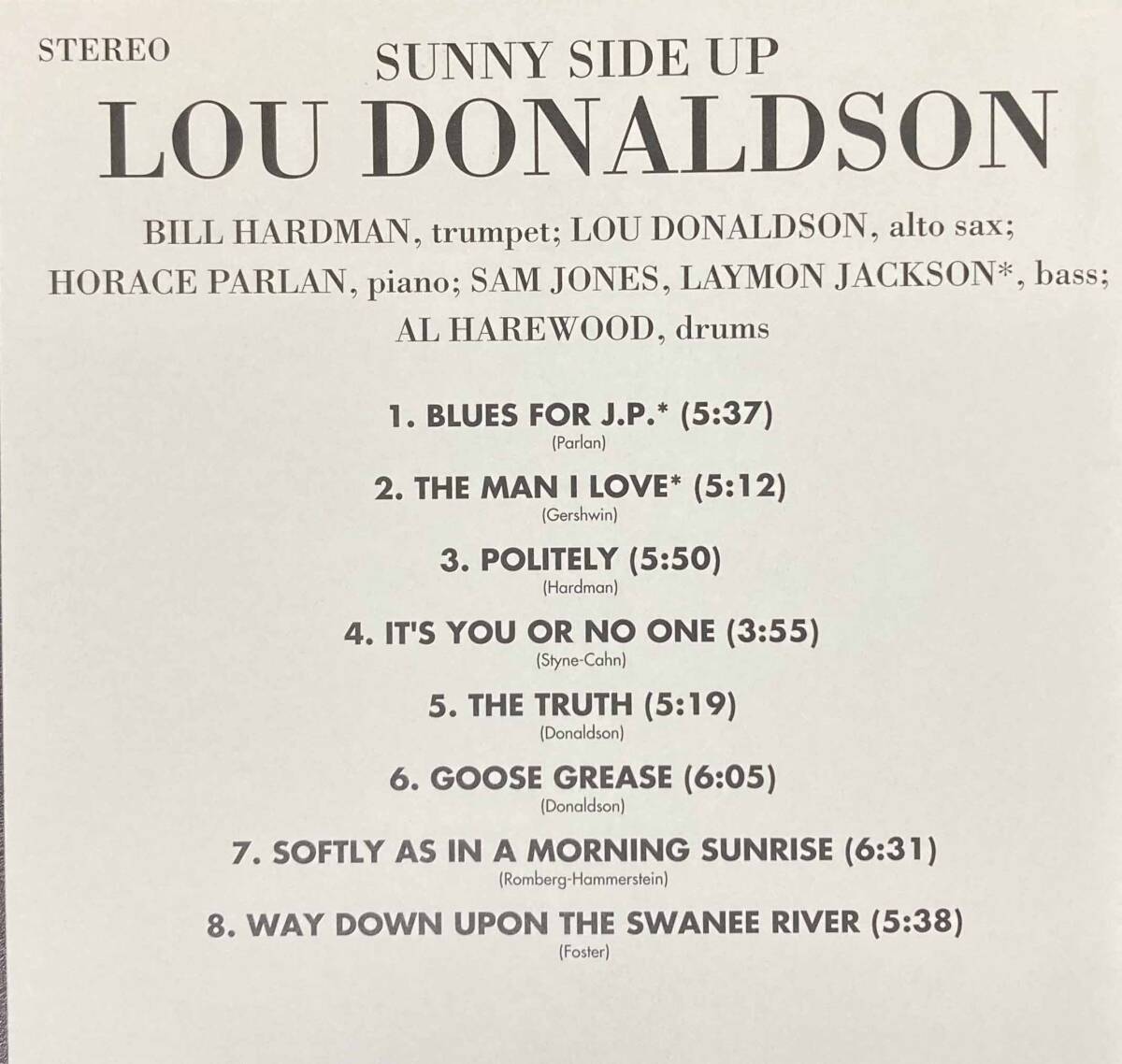 Lou Donaldson / Sunny Side Up 中古CD 輸入盤 帯付き BLUE NOTE の画像5