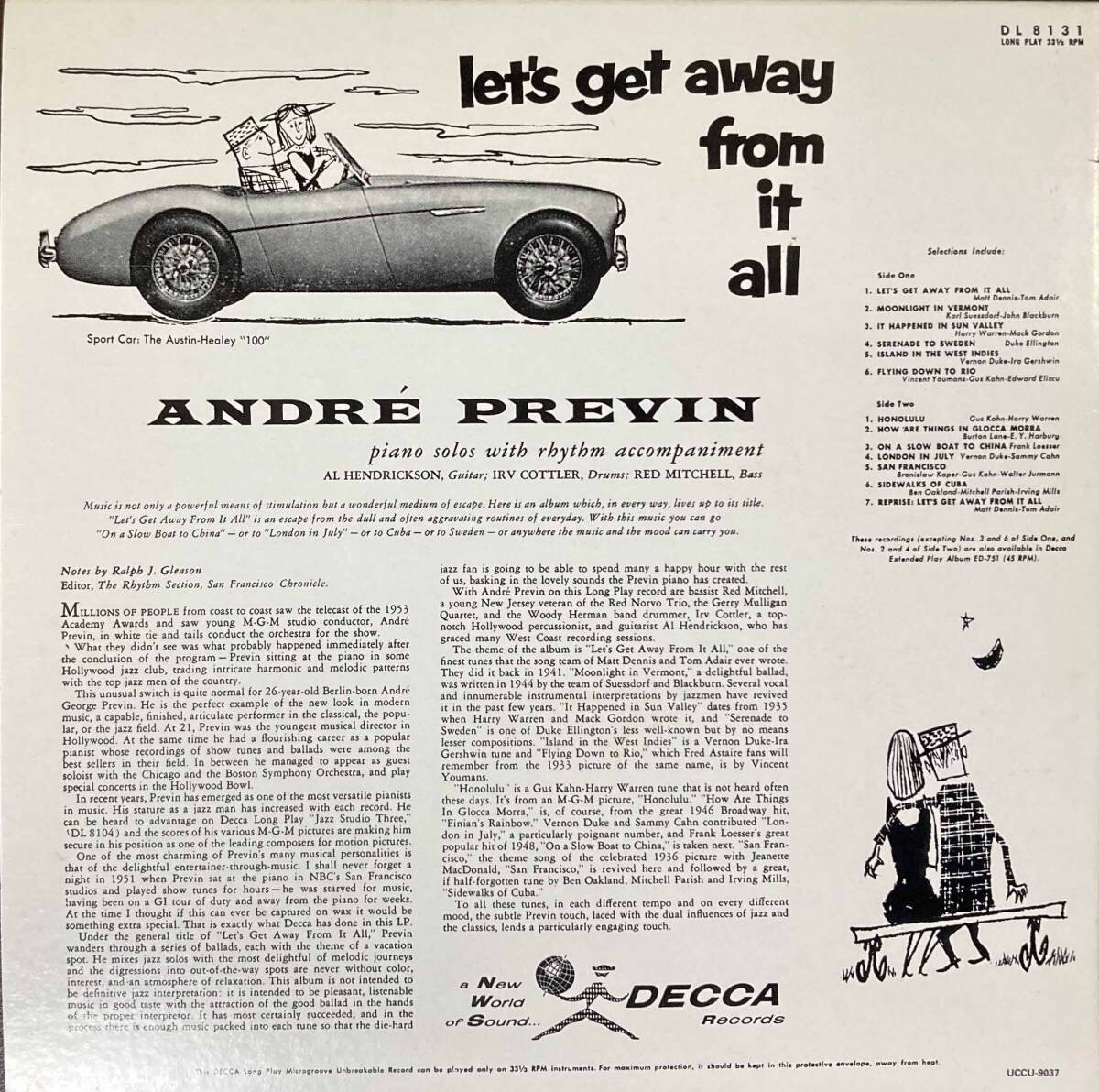 Andre Previn / Let's Get Away from It All 中古CD　国内盤　帯付き 紙ジャケ　24bitリマスタリング　初回プレス完全限定盤　世界初CD化_画像2