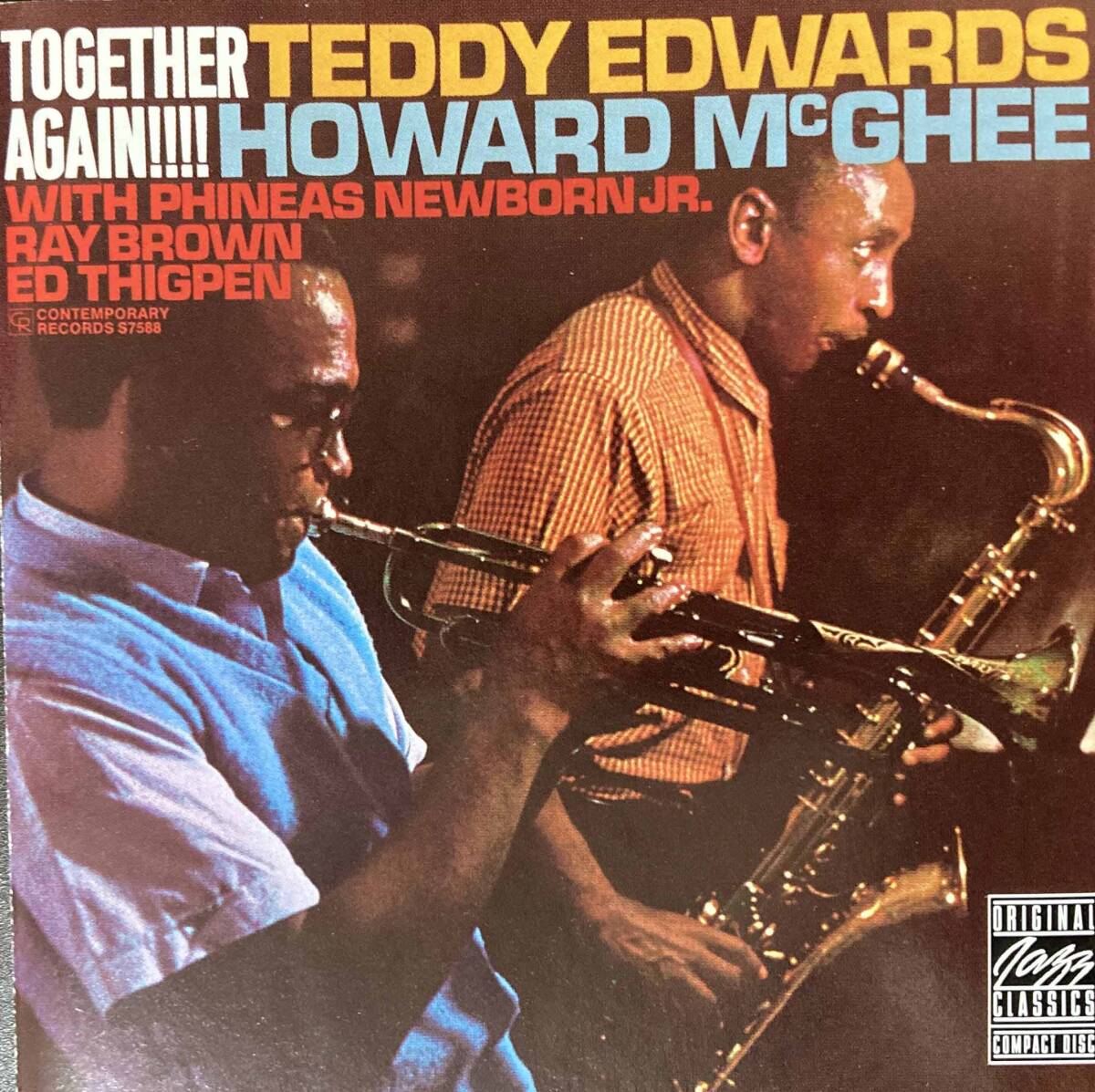 Teddy Edwards & Howard McGhee / Together Again 中古CD 輸入盤 の画像1