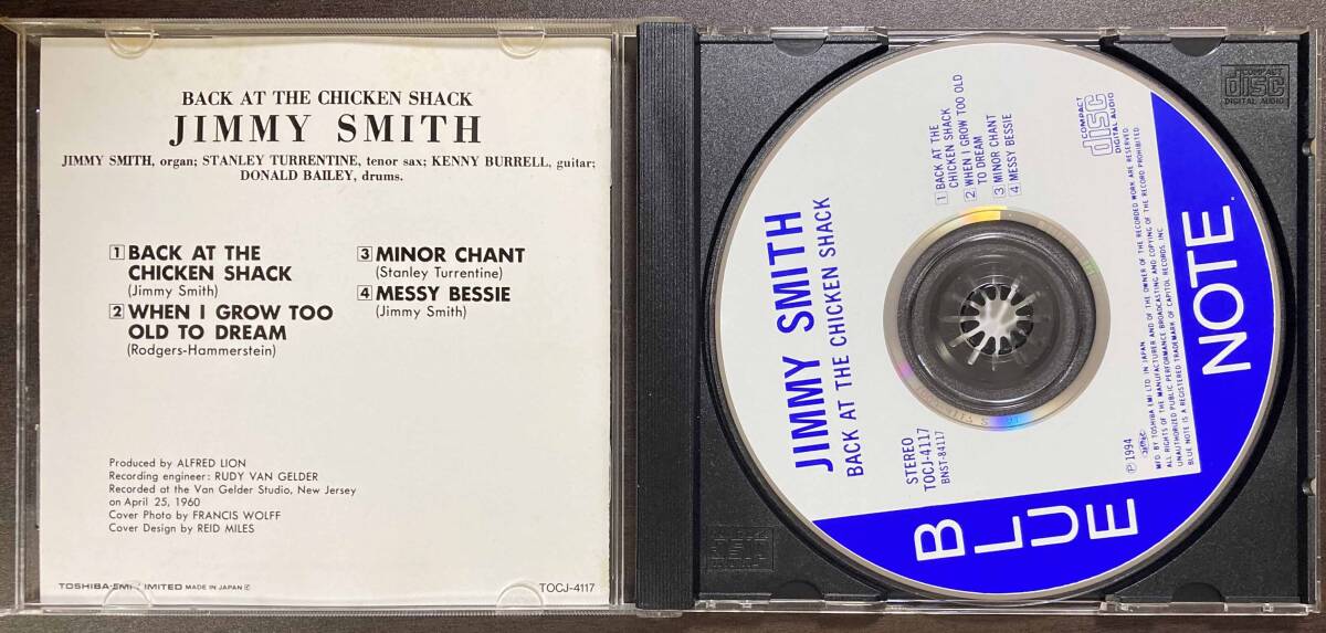 Jimmy Smith / Back at the Chicken Shack 中古CD 国内盤 帯付き BLUE NOTE の画像4