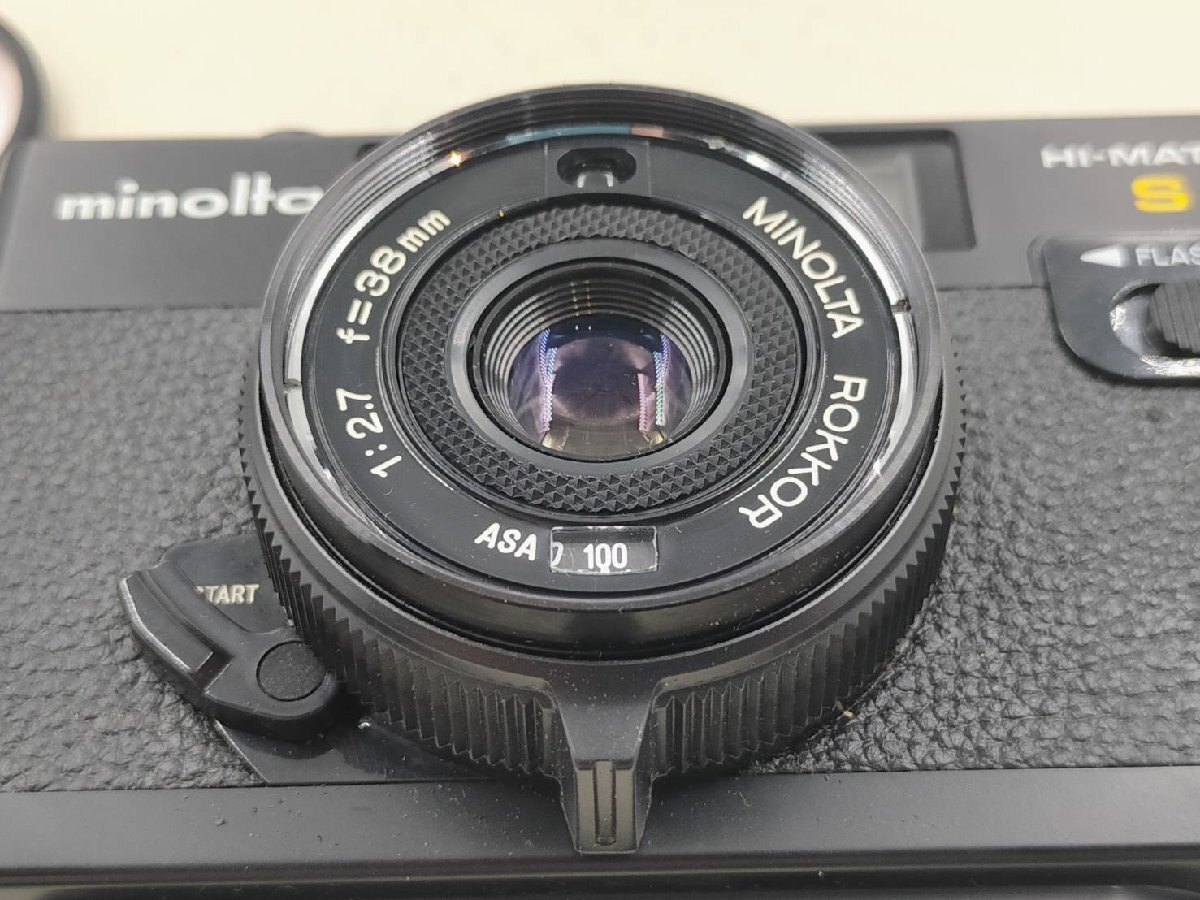 【動作未確認品】minolta　ミノルタ　HI-MATIC S　38mm　F2.7　フィルムカメラ　Y173