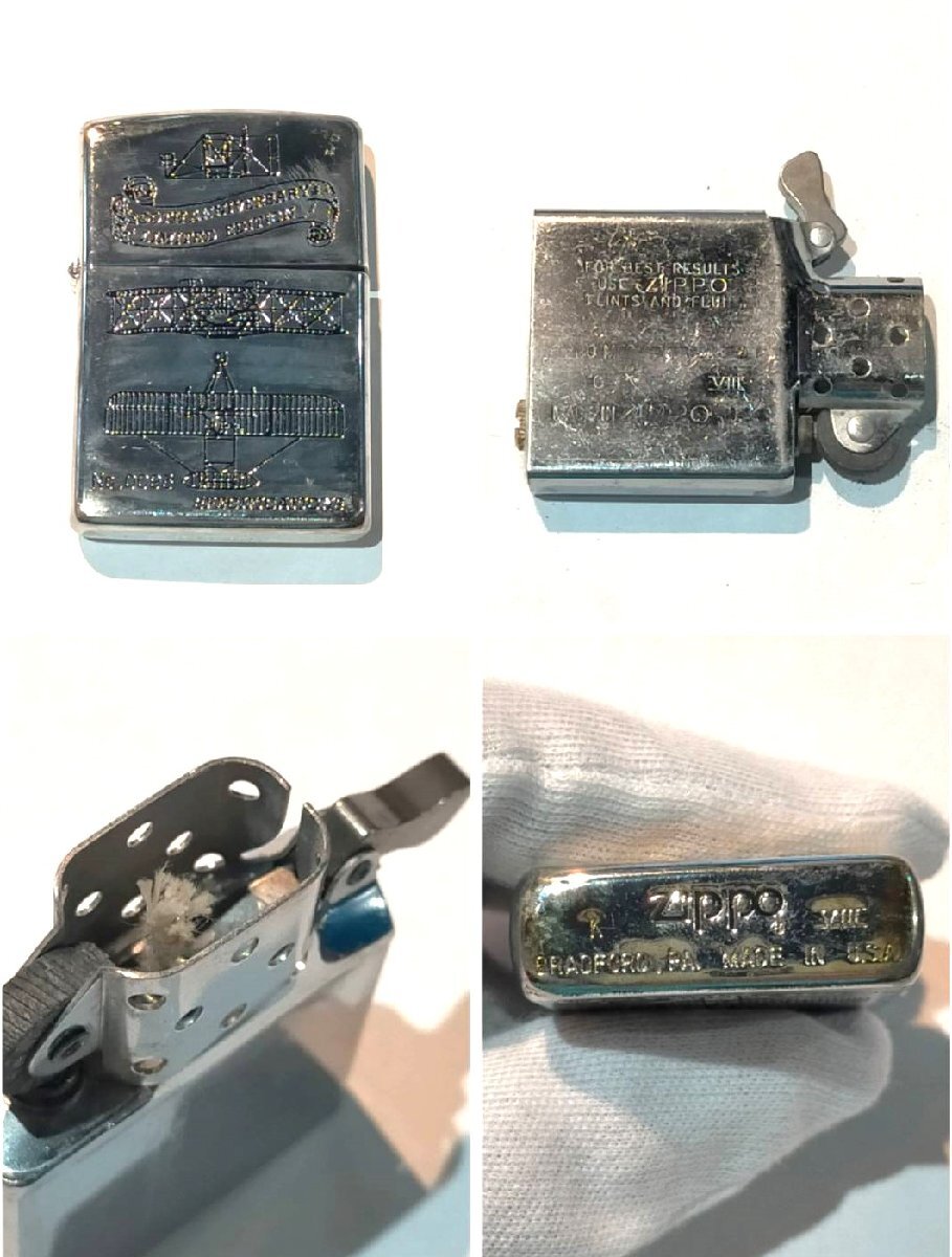 【着火動作未確認】Zippo 1903 First Fright ライト兄弟 1992年製 90TH ANNIVERSARY LIMITED EDITION 限定 シリアルNO入り u325