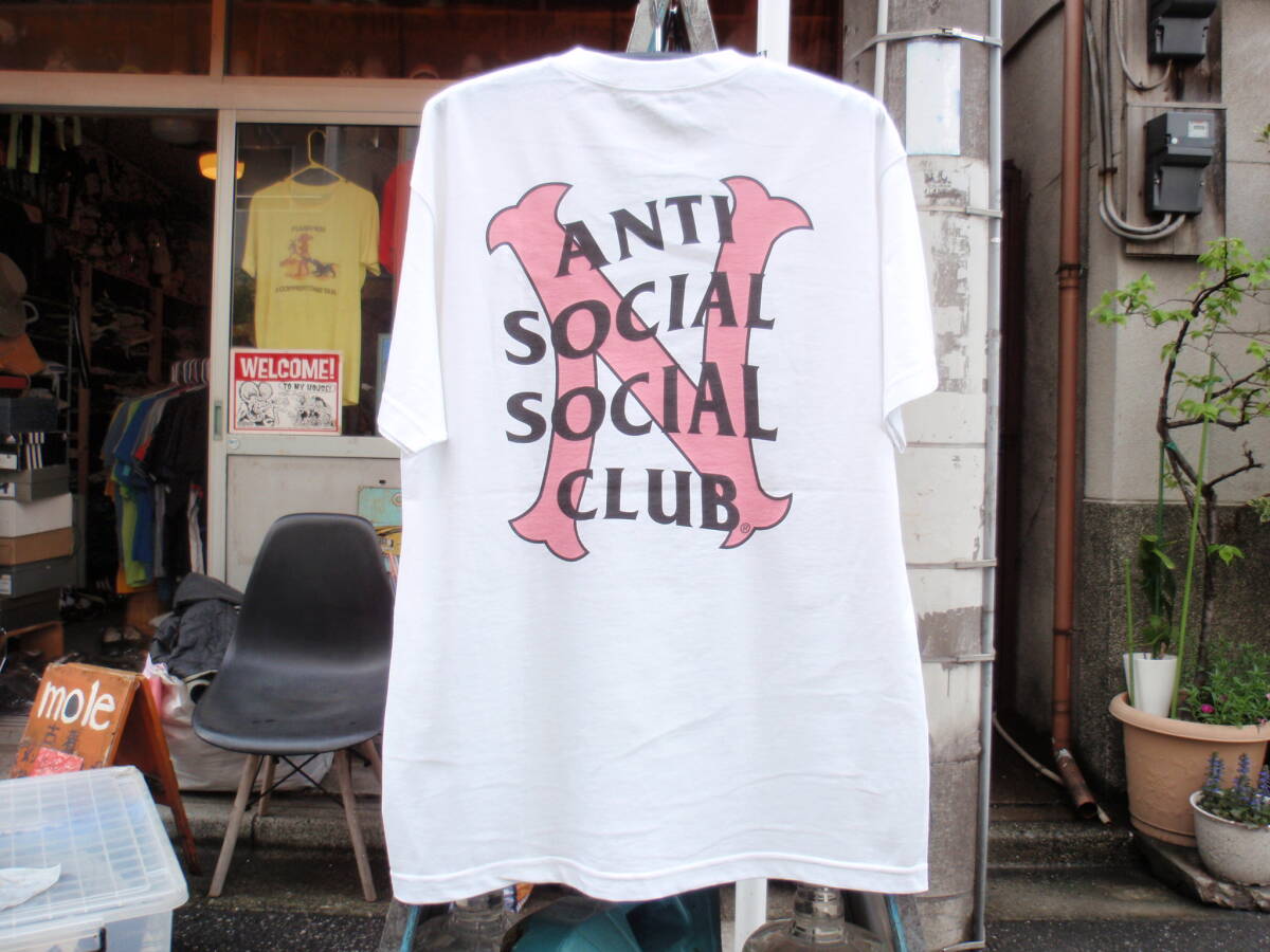 未使用！ネイバーフッド×アンチソーシャルソーシャルクラブ 白いTシャツ サイズLの画像2