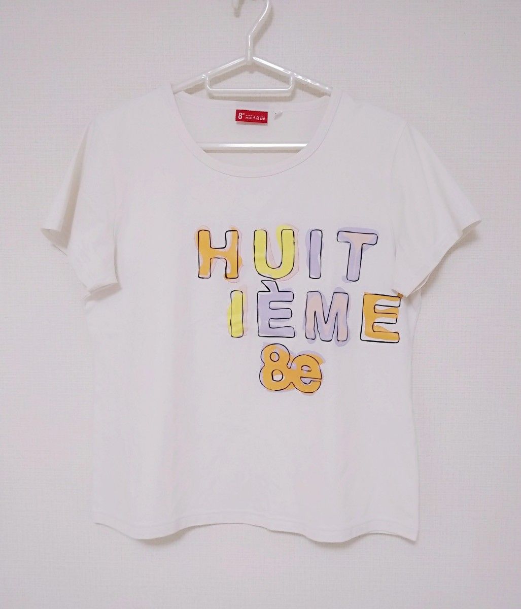 8e HUITIEME ウィッテム　Tシャツ　ホワイト　白