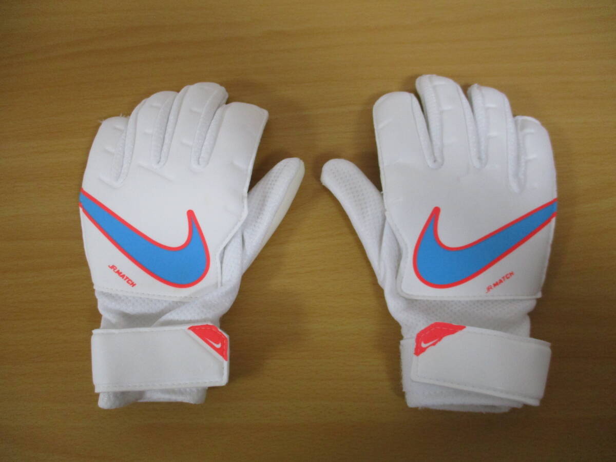  Nike * футбол для <GK* перчатка >*4 белый * голубой * розовый 