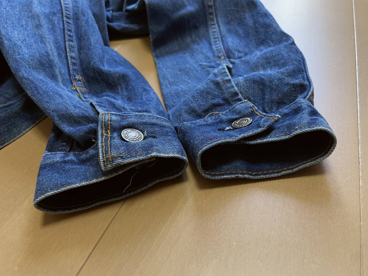 赤耳期 ロング丈 濃紺 71506 size 38 ビッグE Levis USA製 70505 サード 4th ヴィンテージ 1st 2nd 3rd 506 507 557 558 559 50s 60s 80sの画像9