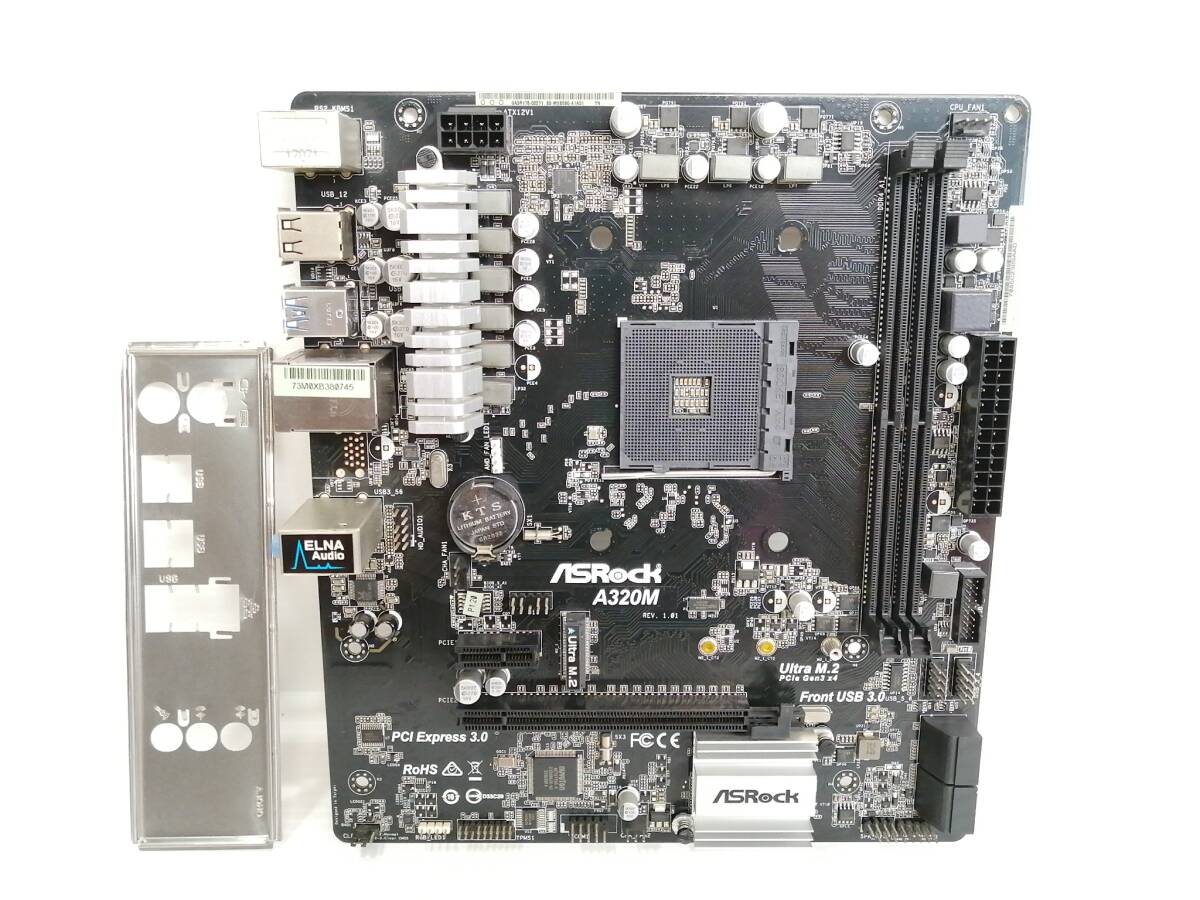 H595◇◆中古 ASRock A320M マザーボード AM3の画像1