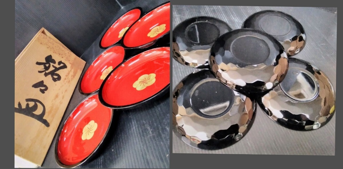 2昭和レトロ 木箱入り いろいろまとめて 有田焼 茶器セット 急須 湯呑み 銘々皿 皿 和食器 花瓶 花器 花入 置物 オブジェ の画像6