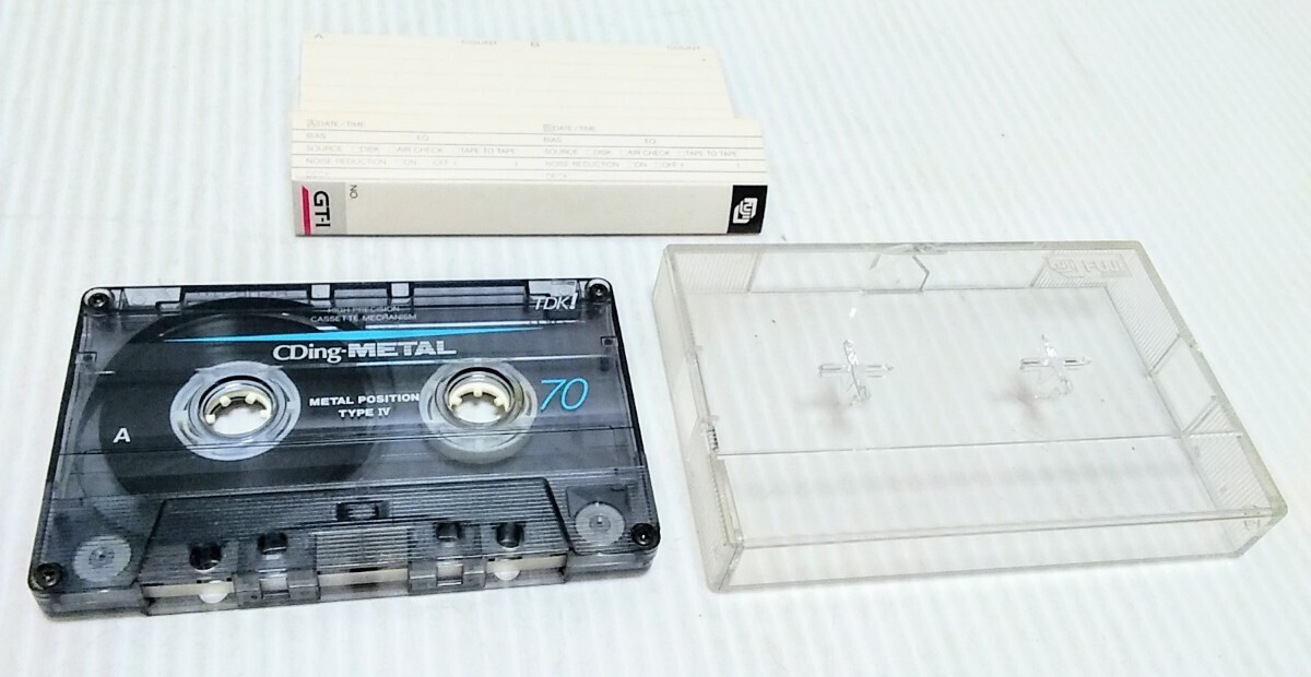 当時物 メタルカセットテープ TDK CDing METAL 50分 54分 70分 Type IV 3本 メタルテープ カセットテープ 使用済み 中古の画像3
