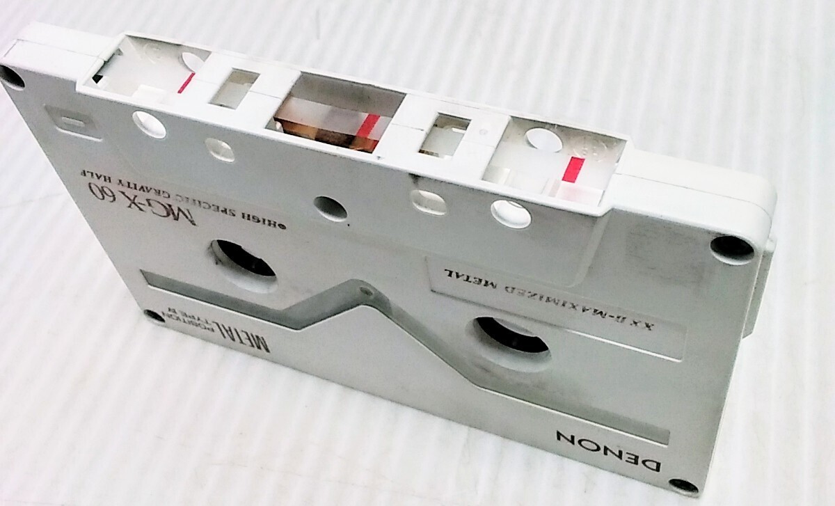 当時物 メタルカセットテープ DENON MG-X 60 メタルテープ カセットテープ 使用済み 中古の画像4
