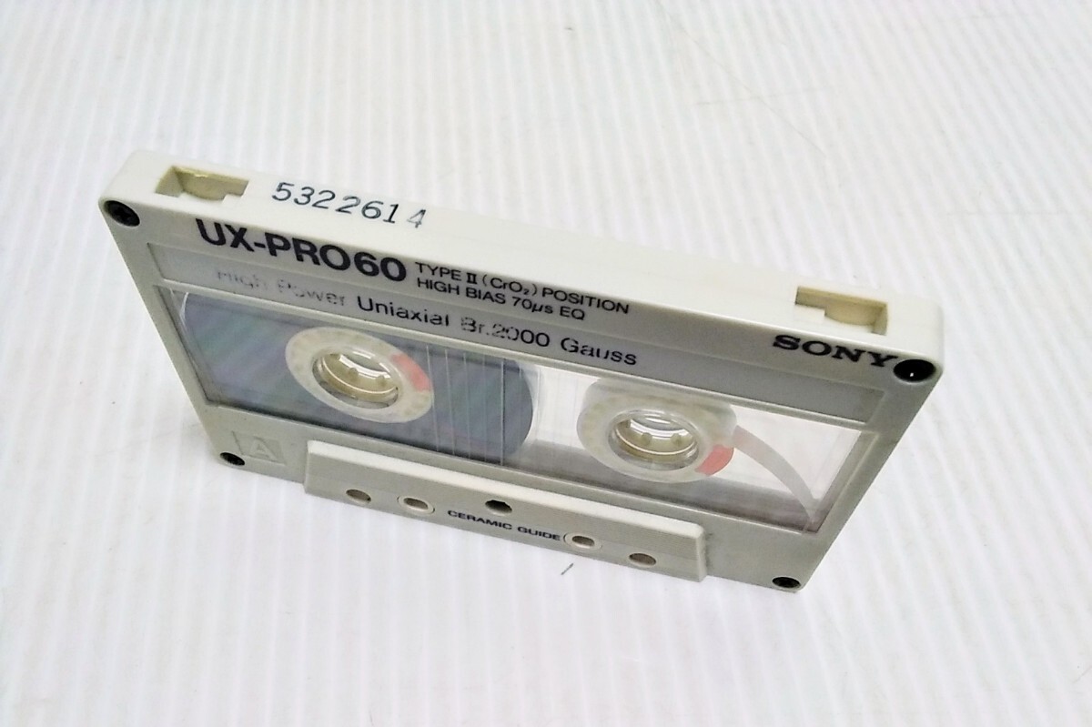 当時物 SONY UX-PRO 60分 2本 カセットテープ Type II 使用済み 中古の画像9