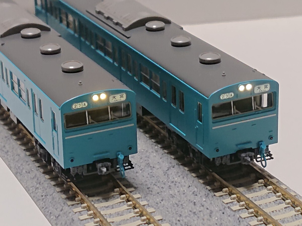 【4両 M1両】Tomix 92585 国鉄 103系通勤電車（高運転台ATC車・スカイブルー）基本セット の画像1