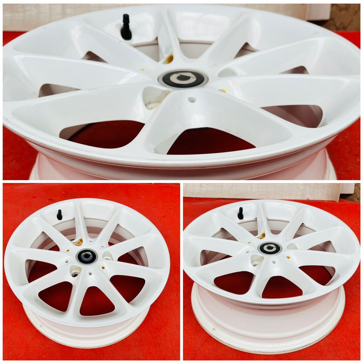  Mercedes Benz Smart original 15 -inch ×4.5/5.5J+23.5/22 3 hole /PCD112 wheel only 4 pcs set. white group Smart For Two K