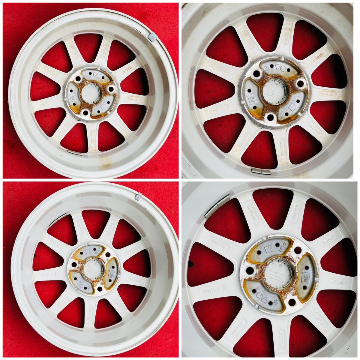  Mercedes Benz Smart original 15 -inch ×4.5/5.5J+23.5/22 3 hole /PCD112 wheel only 4 pcs set. white group Smart For Two K