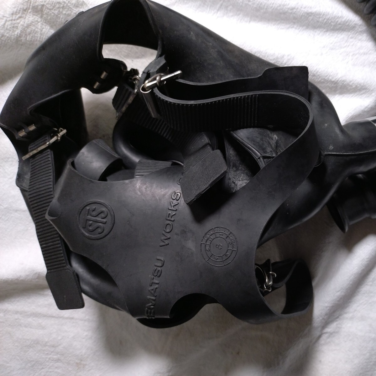 シゲマツ 空気呼吸器送気マスク用ビニルホース 防災 火災、煙 マスク ガスマスク 2個セットの画像6