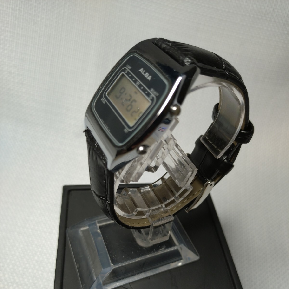  Showa Retro men's antique Vintage rare thing wristwatch digital digital wristwatch Y740 (WE) belt new goods clock battery new goods replaced operation ending 