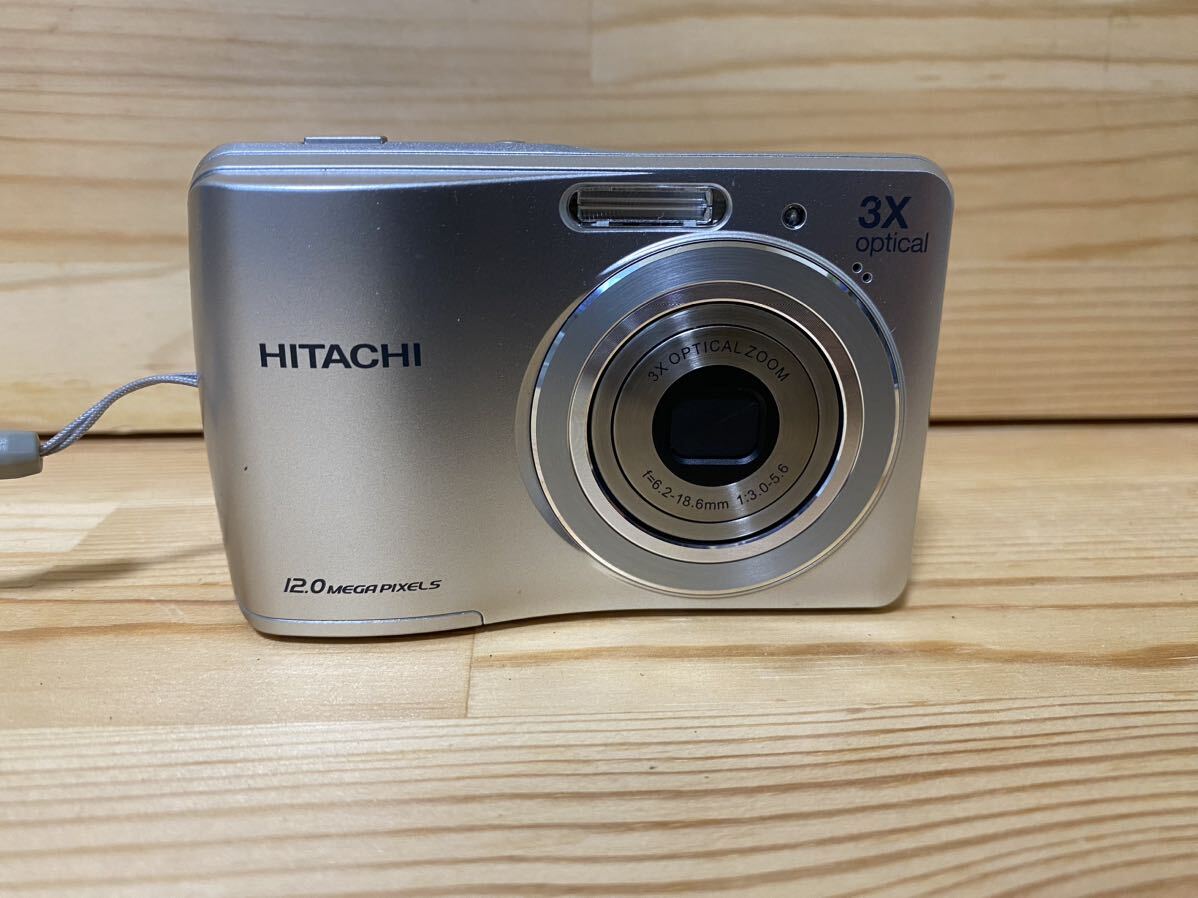 HITACHI コンパクト デジタルカメラ HDC-1231 デジカメ 3X optical 動作確認済 ケース付_画像2