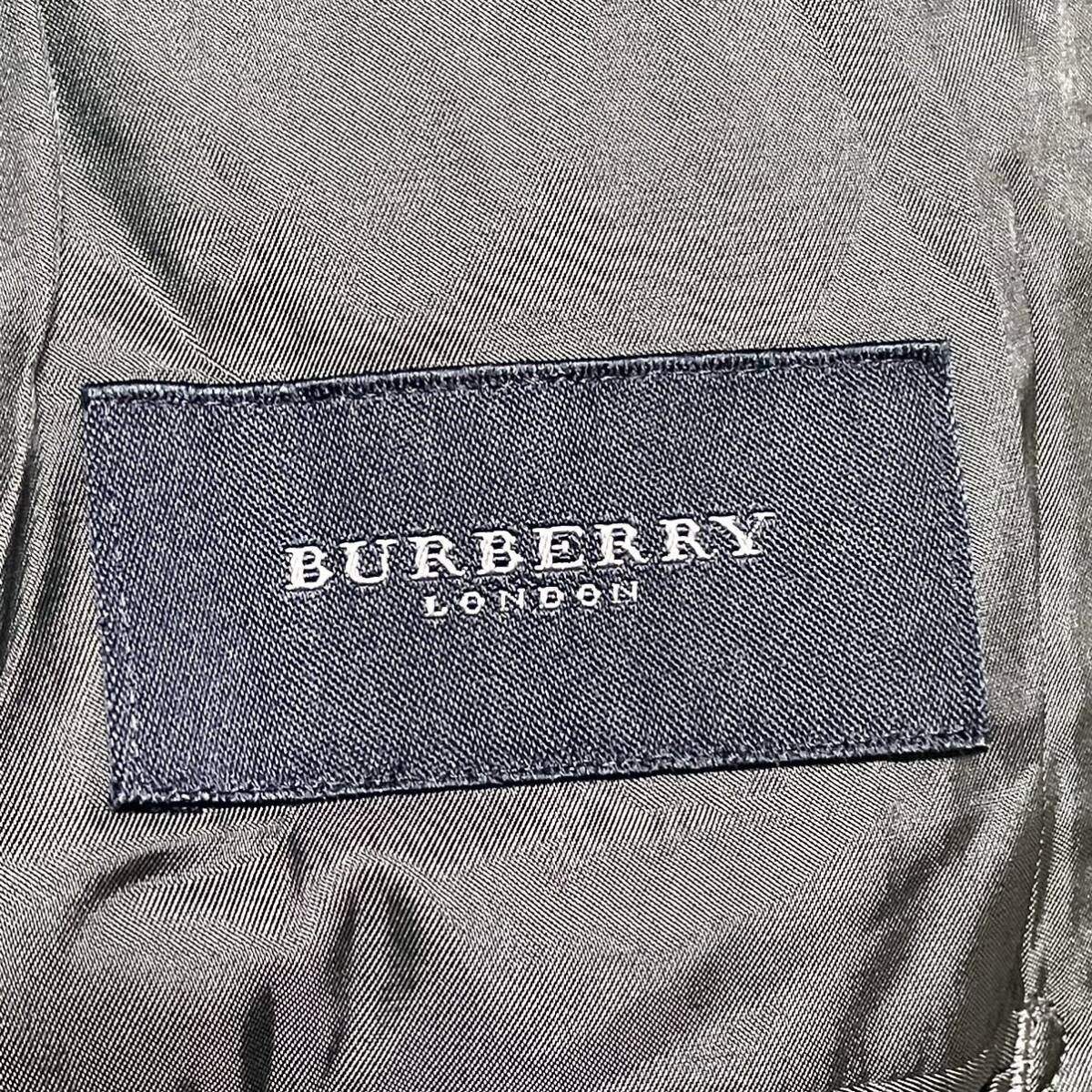 バーバリーロンドン テーラードジャケット BURBERRY LONDON 羊毛 綿 ホースボタン 三陽商会 ダークグレー メンズ シングル XLサイズ位_画像7
