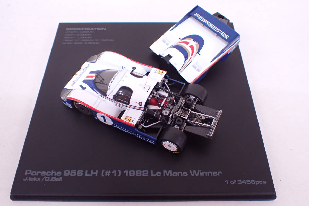 1円~ 美品 hpi-racing 1/43スケール ミニカー ポルシェ ルマン 938 Porsche 956 LH #1 1982 Le Mans Winner A04042Tの画像4