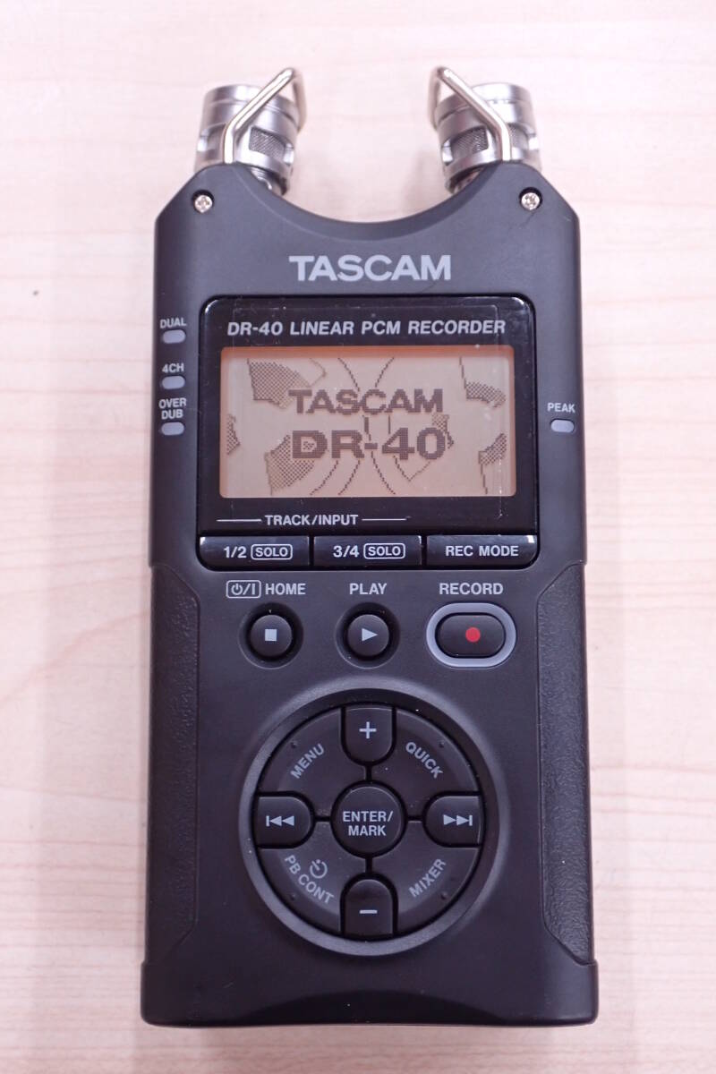 TASCAM タスカム リニアPCMレコーダー DR-40 録音機 LINEAR PCM RECORDER オーディオレコーダー A04003Tの画像1