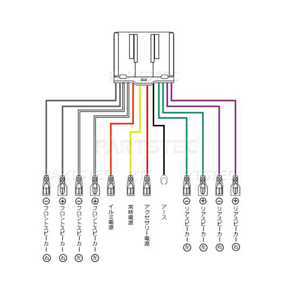 送料無料 24V トラック 社外 オーディオ 取付 18ピン 変換コネクター 逆ハーネス 逆カプラー ハーネス 日野 いすゞ ふそう UD /155-1 SM-N_画像6