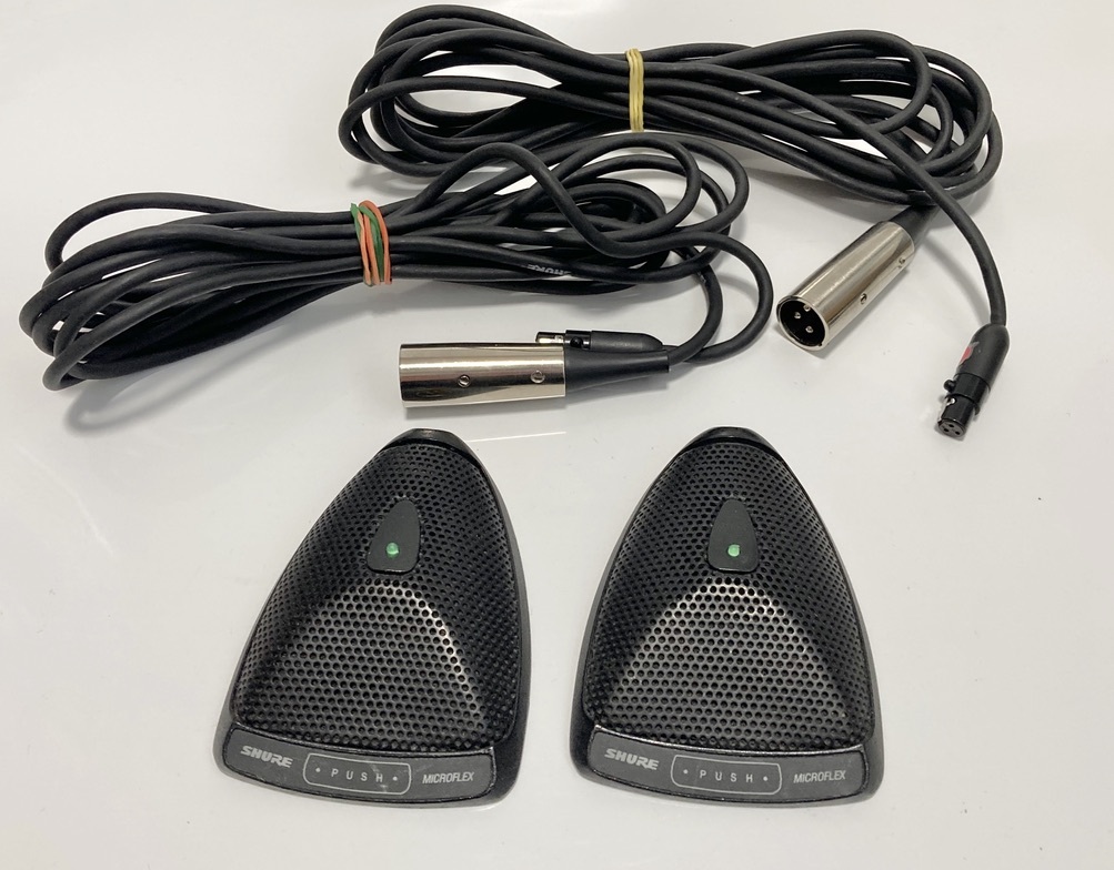 SHURE シュアー MX393/C バウンダリーマイク ペア 2台セット コンデンサーマイク_画像1