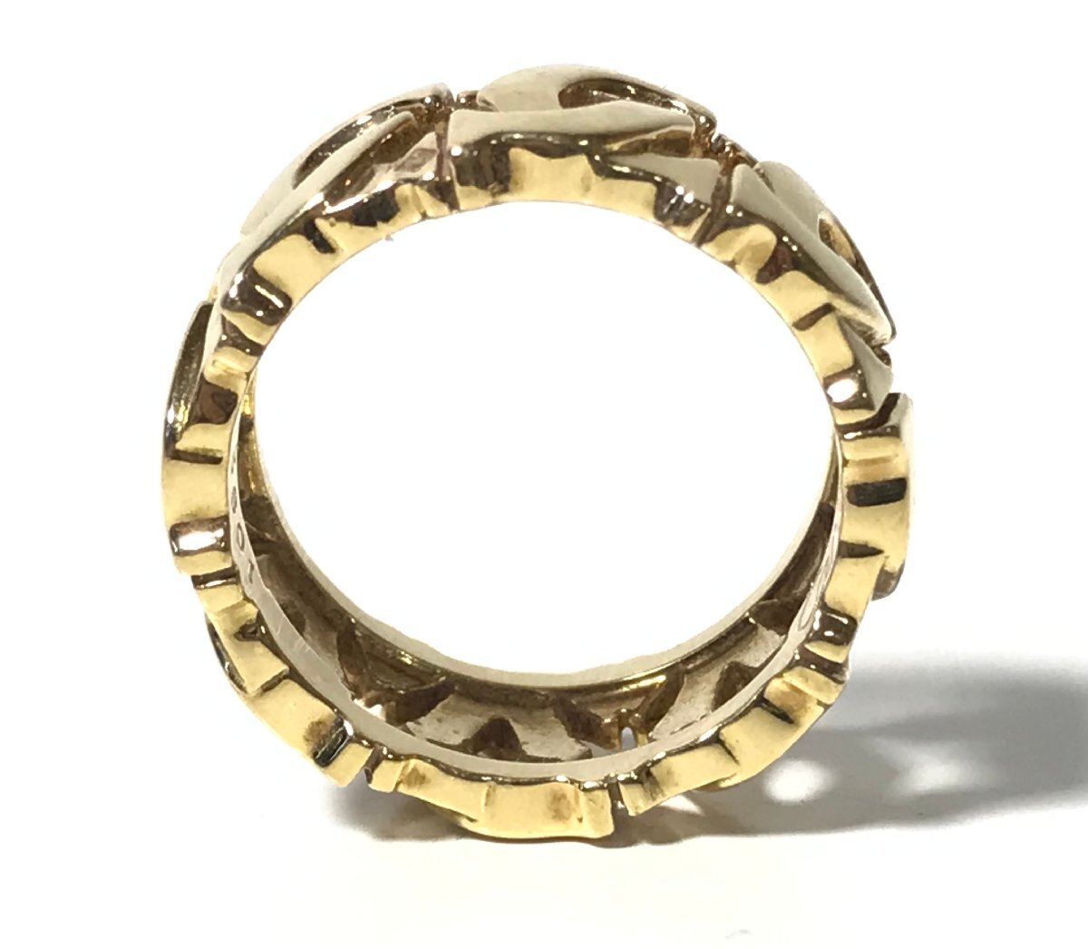 美品 Cartier カルティエ アントルラセ リング 750 ゴールド 7.9g 9号 指輪 アクセサリー