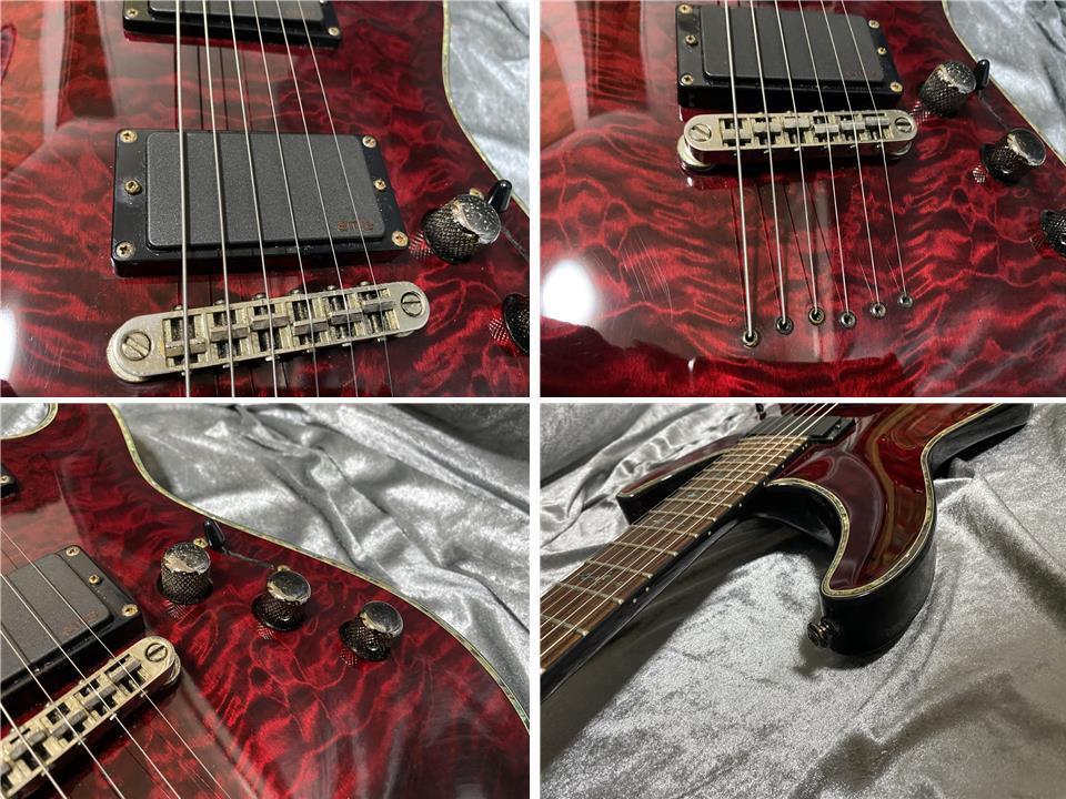 ★送料無料 2014年製 定価198,000円 Schecter AD-C-1-HR EMGピックアップ搭載！コイルタップ付！ シェクター ヘルレイザー 即決特価の画像5