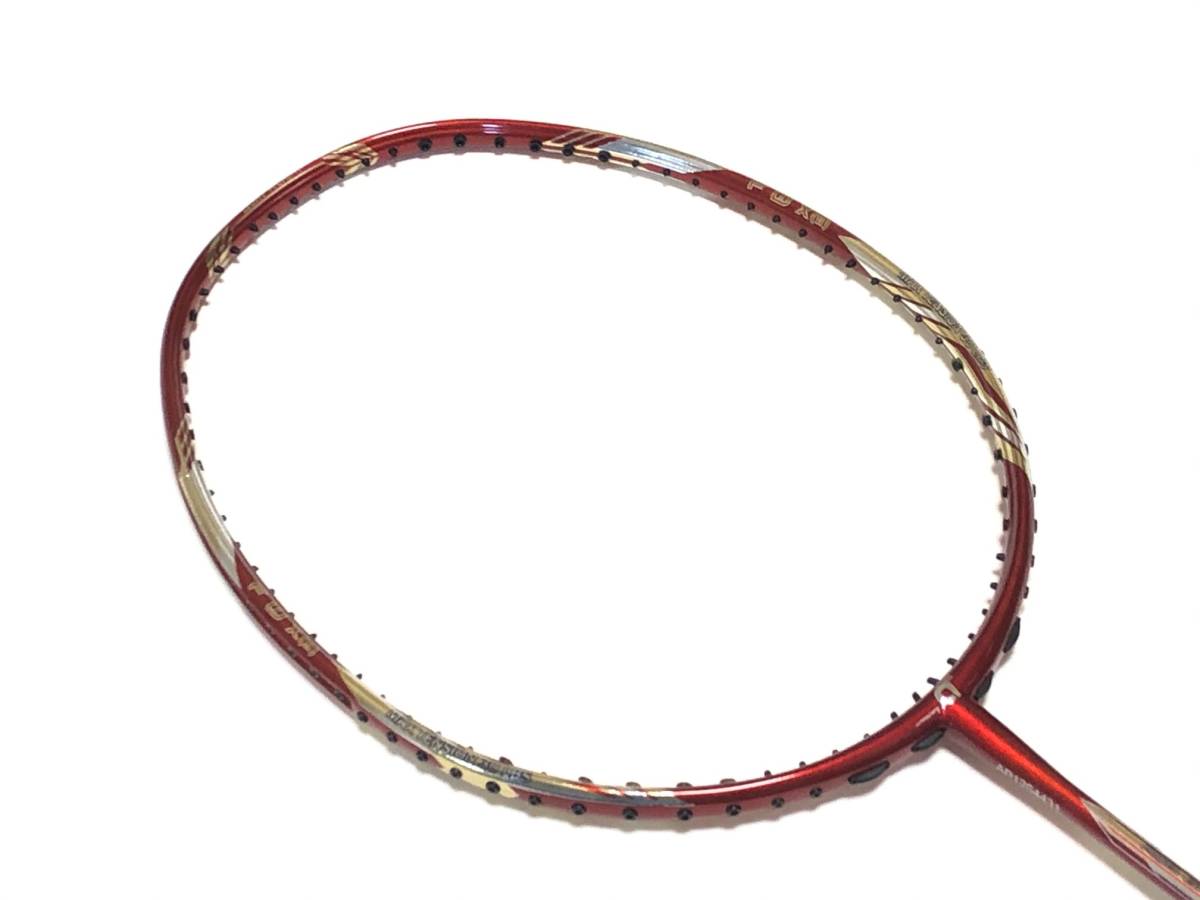  cheap! Britain apacs*FEATHER WEIGHT XⅡ RED GOLD 8U super light weight 58g* FEATHER WEIGHT X2 Ⅹ2 racket FW55
