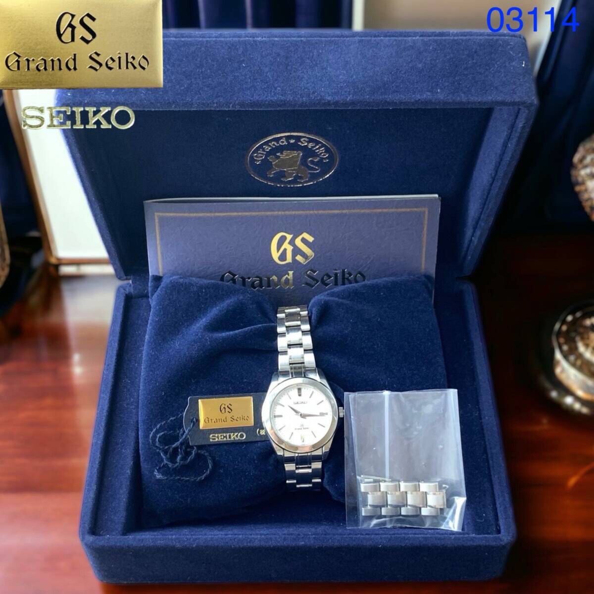 箱付き 正規品 SEIKO/セイコー グランドセイコー STGF045 クォーツ メンズ 100m防水 レディース腕時計 磨き済